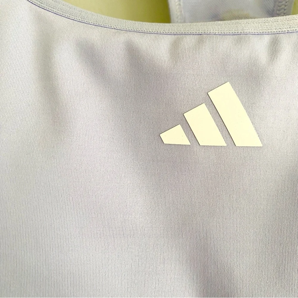 adidas Lavender Techfit Racerback Sports Bra - Picture 2 of 7